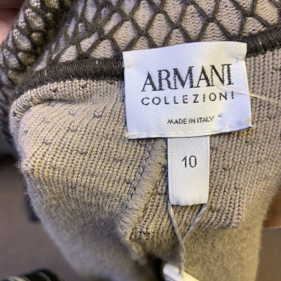 NWT Armani Vintage-Style Blazer Jacket Brown & Black Large Mesh Pattern 10 - Picture 7 of 8